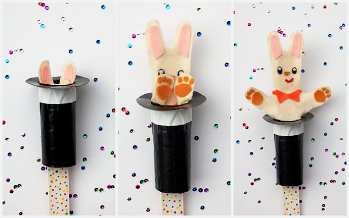 Pop-Up Magic Rabbit Puppet