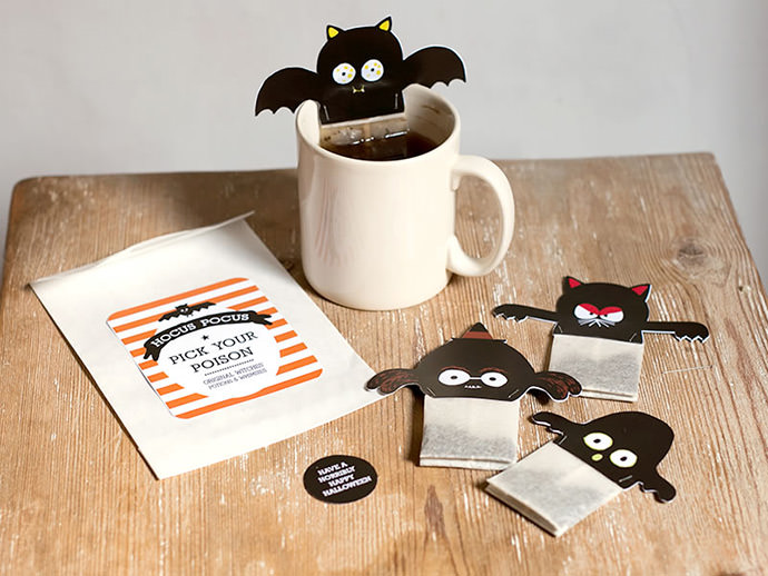 Spooky Halloween Tea Bag Printables