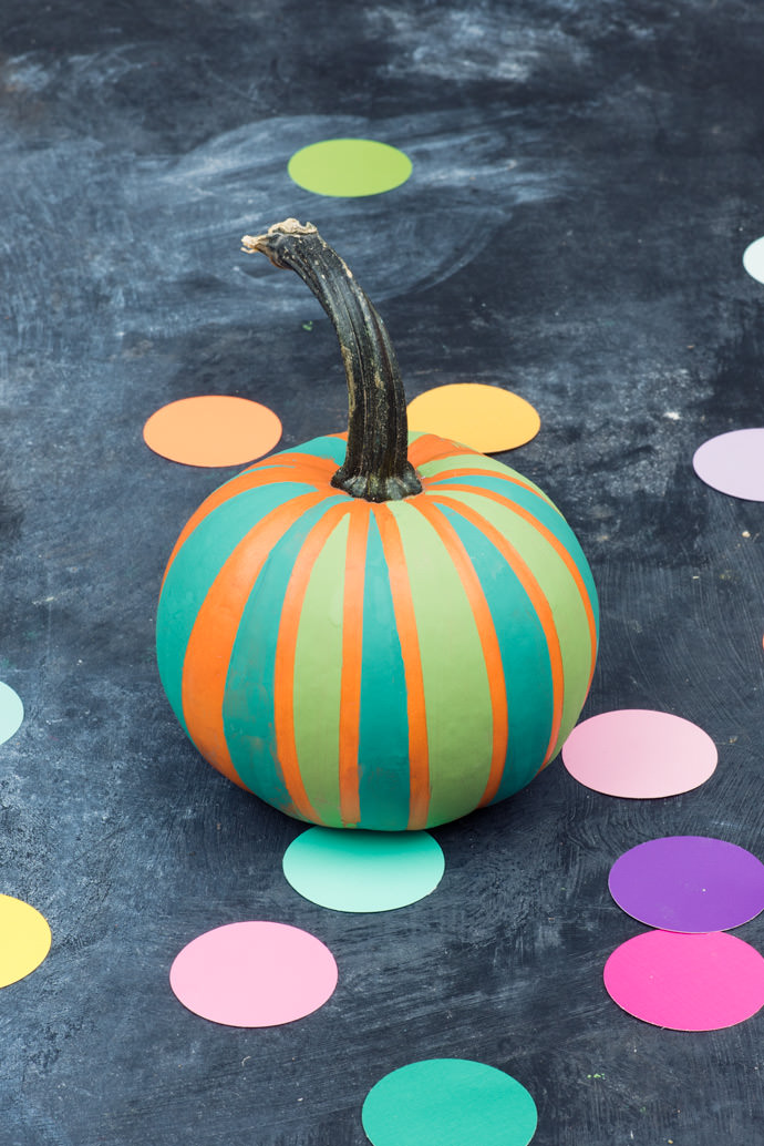 DIY Chalk Paint Mini Pumpkin