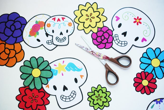 Printable Dia de los Muertos Wreath