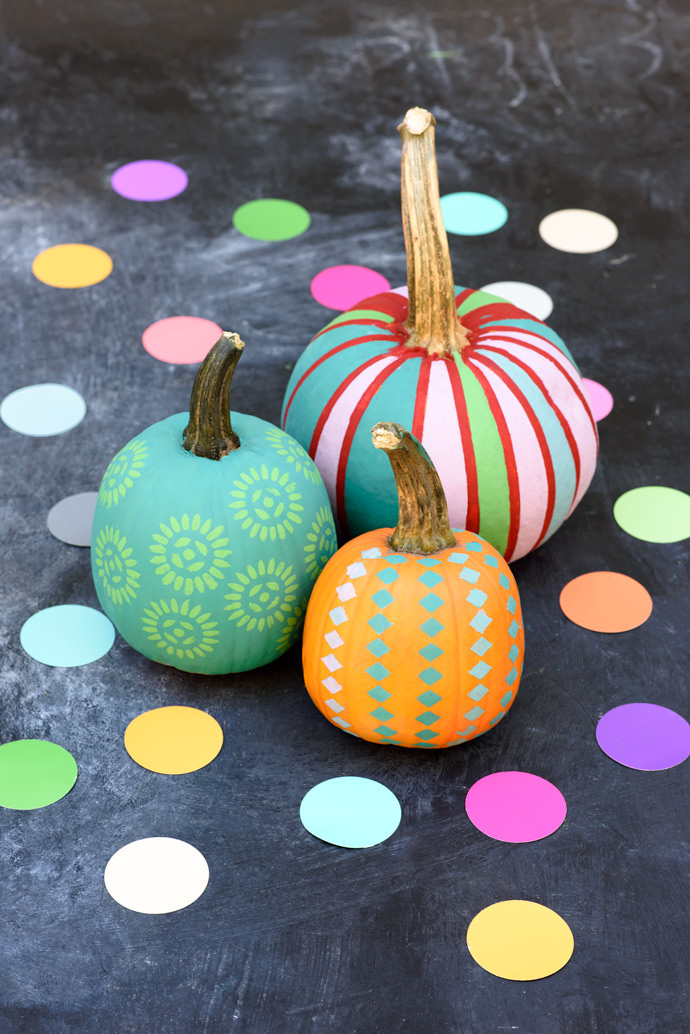 DIY Chalk Paint Mini Pumpkins