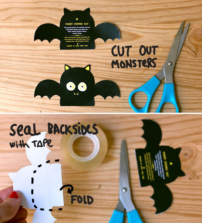 Spooky Halloween Tea Bag Printables