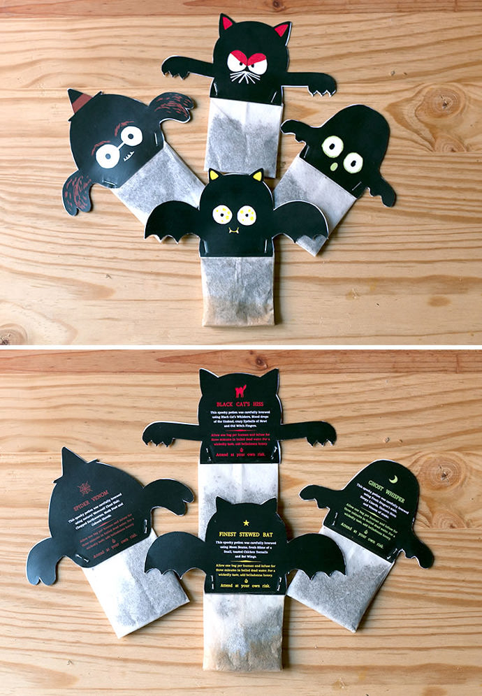 Spooky Halloween Tea Bag Printables