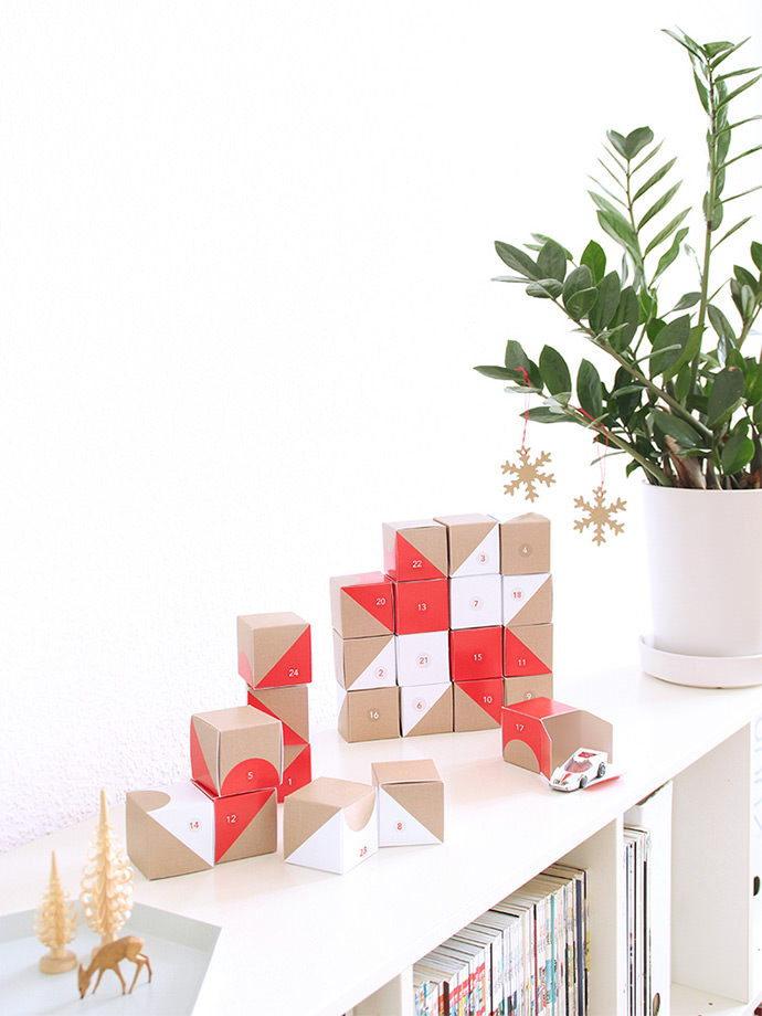 Love this eye-catching, versatile Advent calendar from SNUG Studio