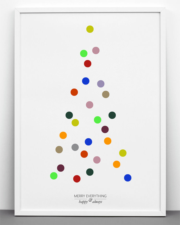 Let kids create their own Christmas tree with this fun DIY sticker print from Cachette