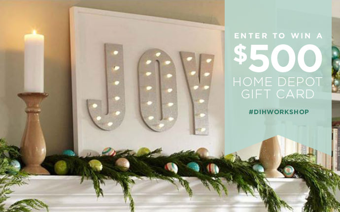Win a $500 Home Depot Gift Card