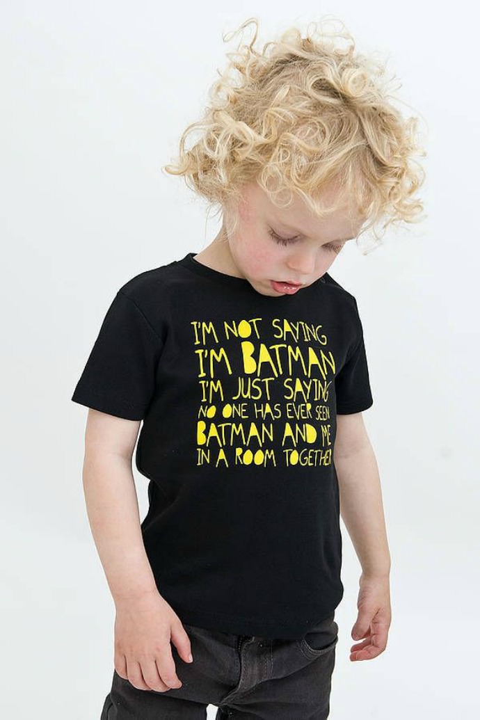 Maybe your little one’s Batman after all, nudge, nudge, wink, wink!
