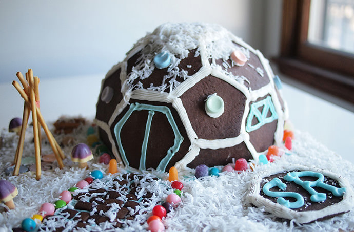 DIY Geodesic Gingerbread House