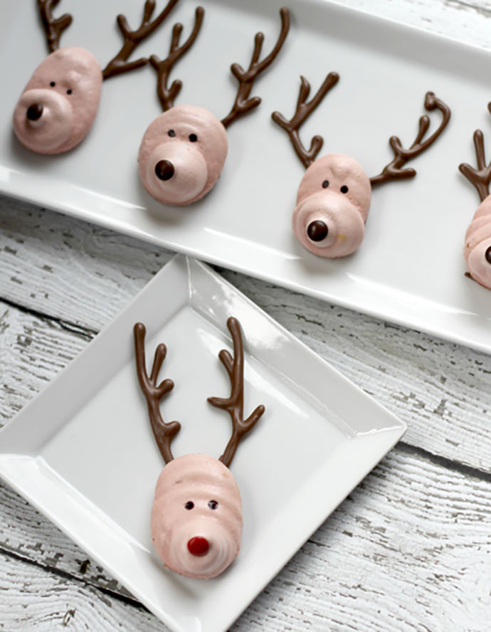 Reindeer Meringue Cookies (via I Heart Kitchen)