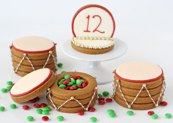 Christmas Drum Cookies (via Glorious Treats)