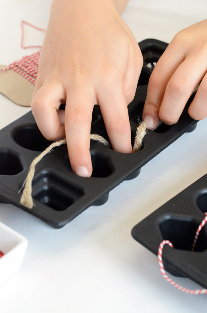 DIY Ice Cube Garland