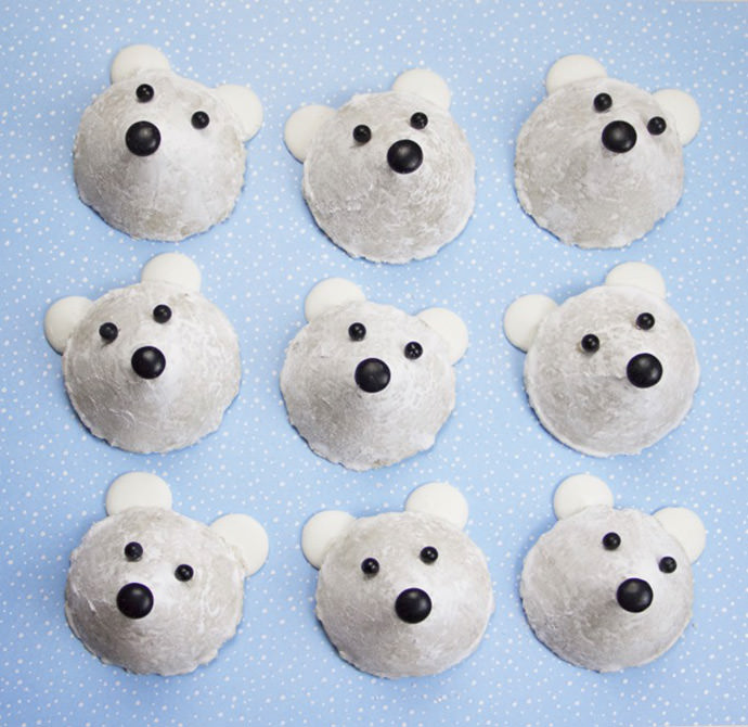 Easy No-Bake Polar Bear Cookies