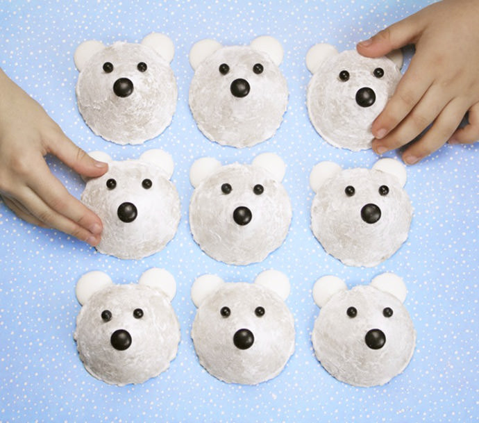 Easy No-Bake Polar Bear Cookies