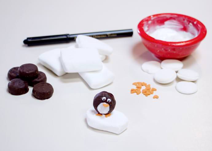 DIY Hot Cocoa Critters Iceberg Penguin