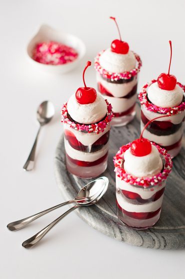 Valentine's Chocolate Cherry Trifle Recipe