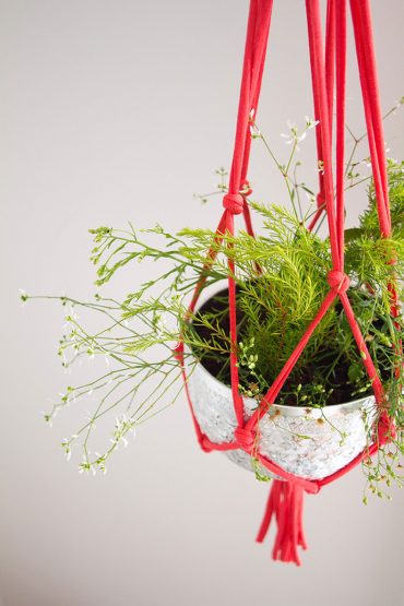DIY Hanging String Plant Holder
