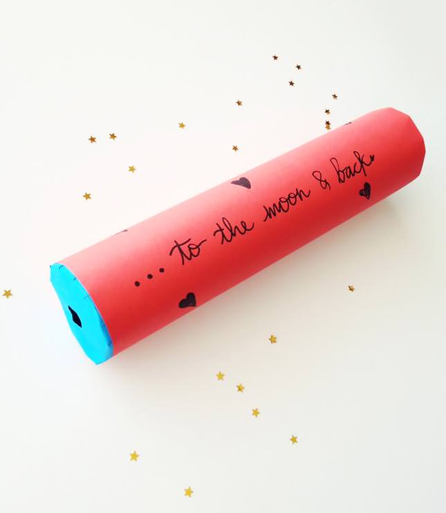 DIY Valentine's Kaleidoscope with a Secret Message Hidden Inside