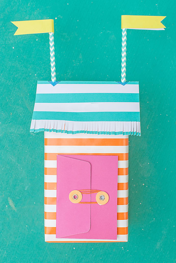 Super Cute Mini Beach Bungalow Gift Wrap