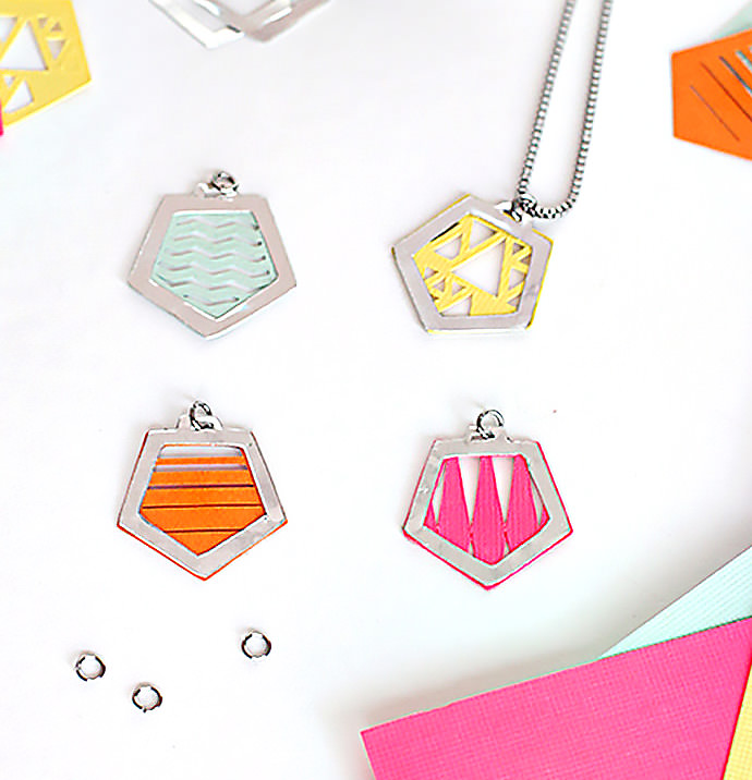 DIY Geo Necklaces