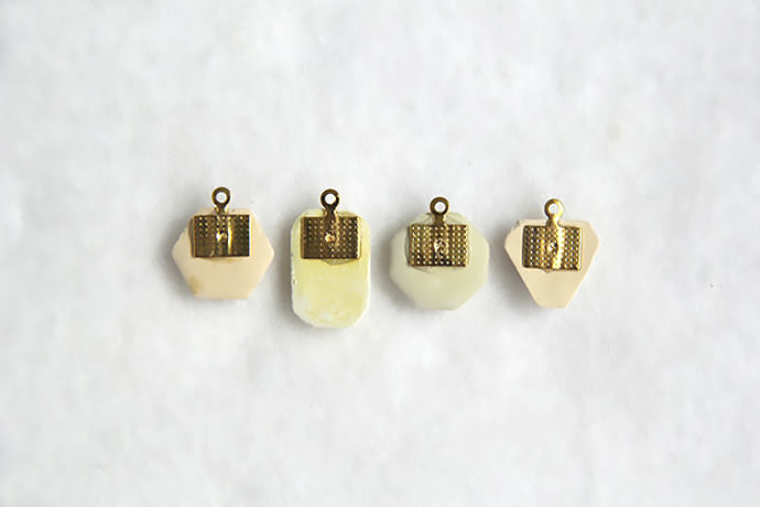 DIY Concrete Gemstone Pendants