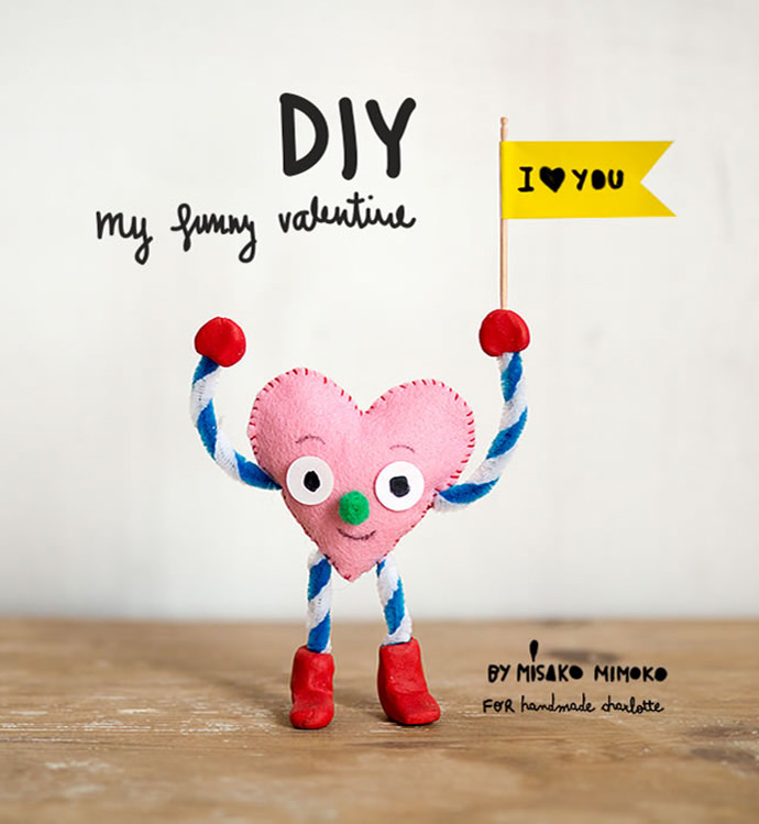 DIY Funny Face Felt Valentines