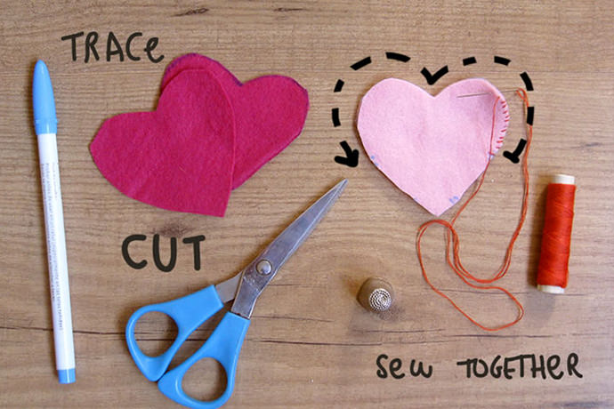 DIY Funny Face Felt Valentines