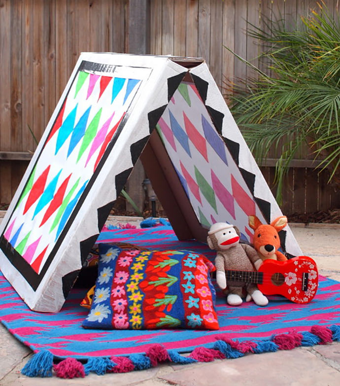 Build Your Own Collapsible Cardboard Tent | Handmade Charlotte