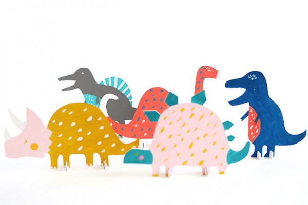 Printable Dinosaur Cut-Out Toys