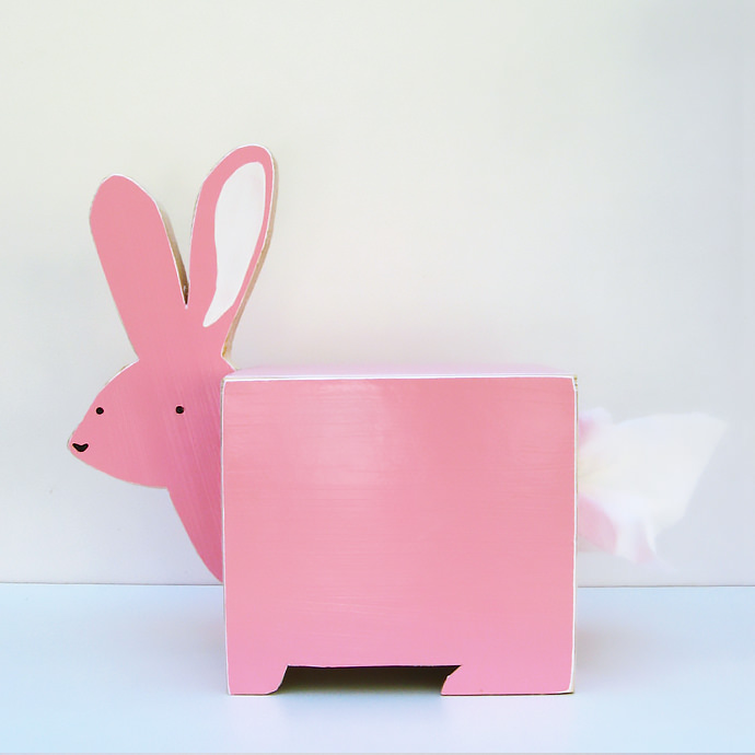 Bunny Rabbit Tissue Holder  via Etsy