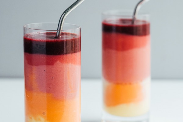 Pastel Rainbow Smoothie Recipe