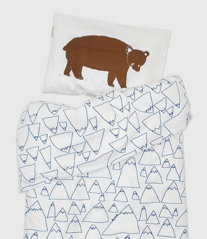 Bruno and Mountains Crib Bedding Set