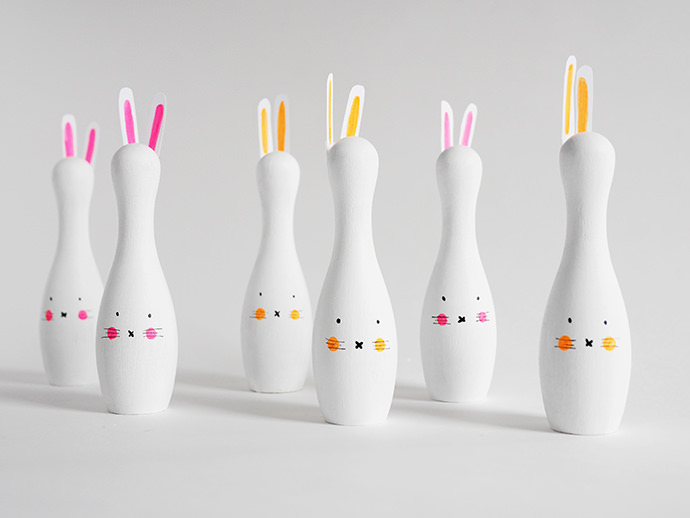 DIY Bunny Bowling Set