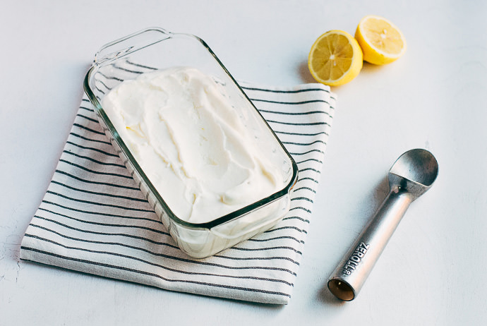 No-Churn Lemon Thyme Ice Cream Recipe