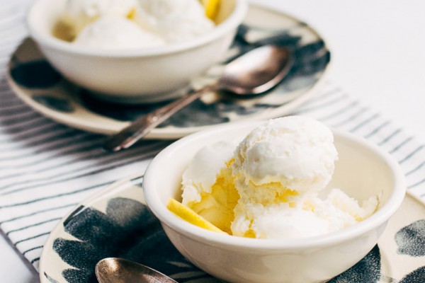 No-Churn Lemon Thyme Ice Cream Recipe