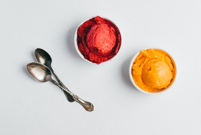 Beet and Carrot Sorbet