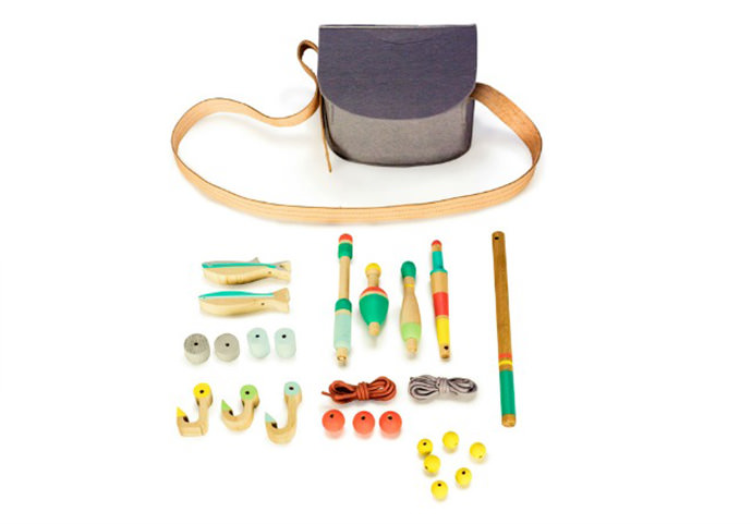 Wooden Toy Fishing Kit 