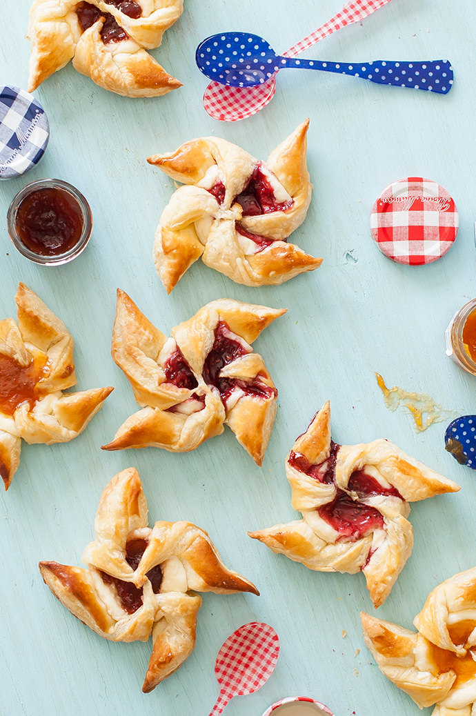 Jam & Cream Cheese Pastry Pinwheels