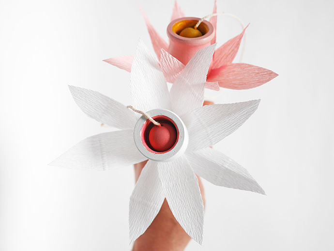 Cut Paper Cup-and-Ball Bouquet