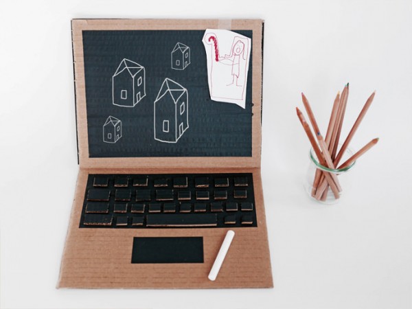 DIY Chalk & Cardboard Computer | Handmade Charlotte
