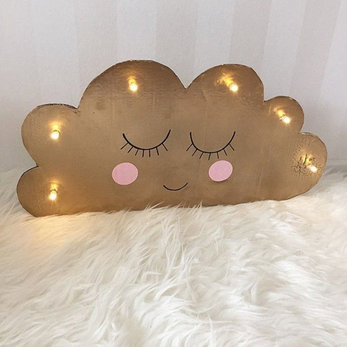 DIY Cardboard Cloud Light