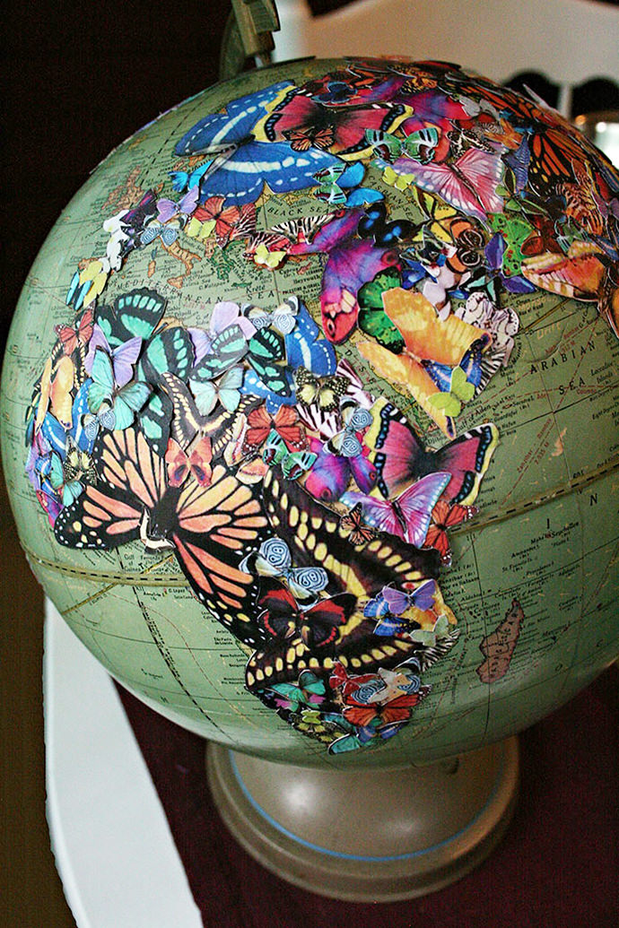 DIY Butterfly Globe