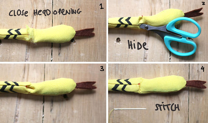 Easy-Sew Stuffed Snake Belt