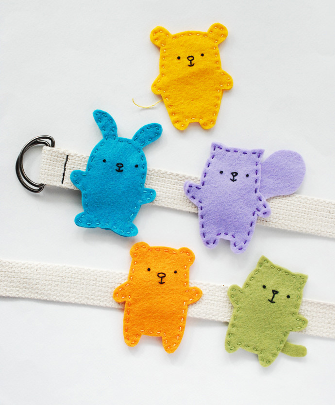 Easy-Sew Animal Belt Buddies