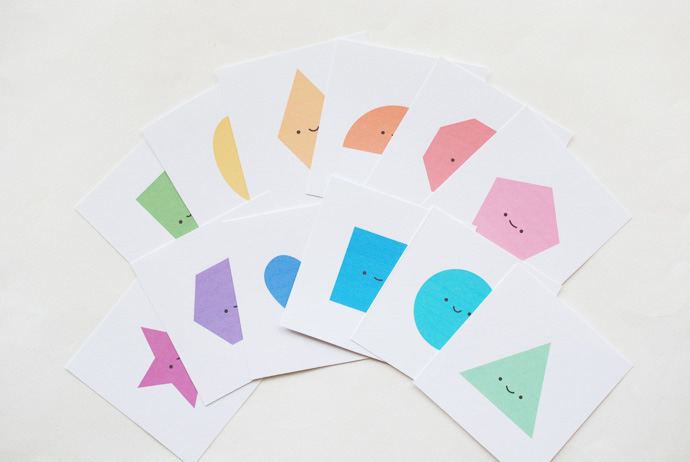 Printable Shape Matching Game