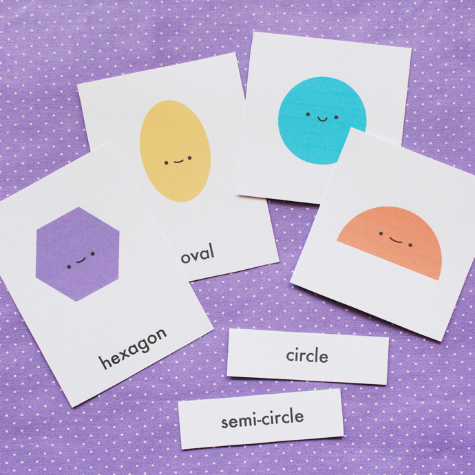 Printable Shape Matching Game