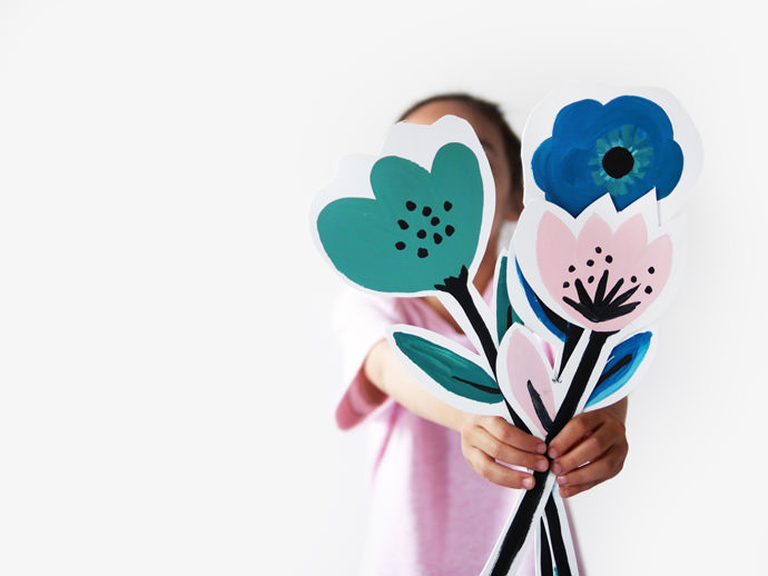 Make A Bouquet of Flower Cards for Mother's Day