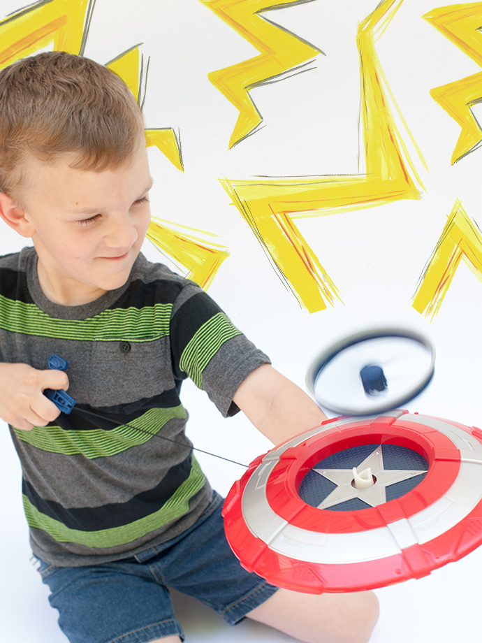 The Avengers Take On The Littles (plus super fun DIY superhero photo booth printables for kids!)