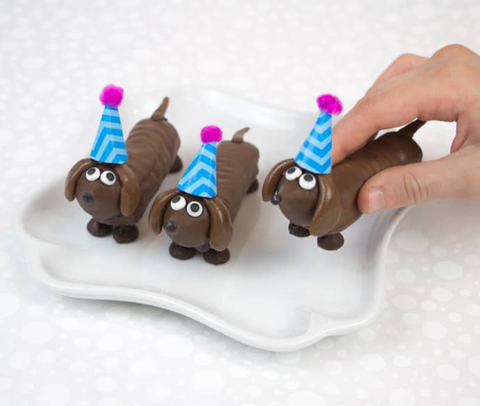 Easy Chocolate Party Pups Tutorial Made From Candy Bars