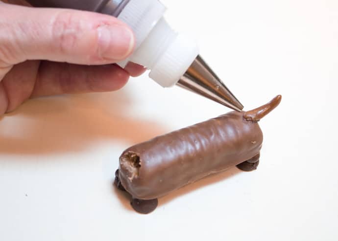 Easy Chocolate Party Pups Tutorial Made From Candy Bars