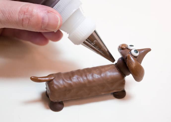 Easy Chocolate Party Pups Tutorial Made From Candy Bars